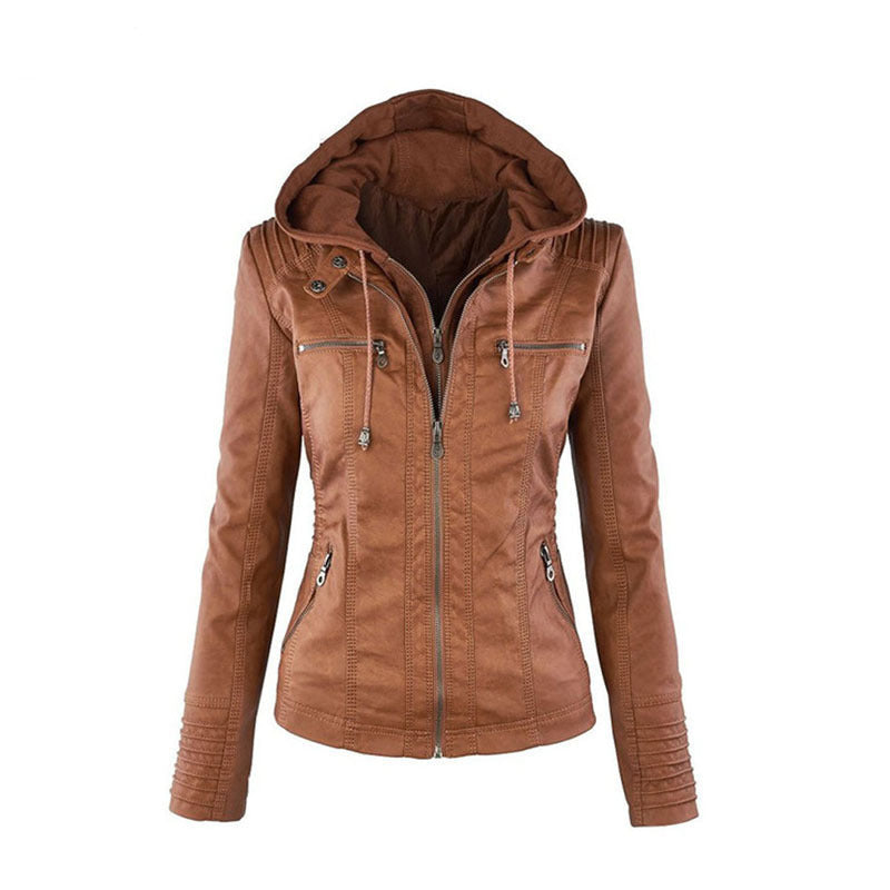 Lederjacke Damen Sommer Chic - IdealeKleiden