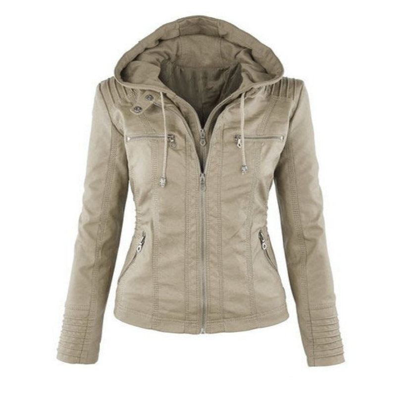 Veste en cuir femme été chic