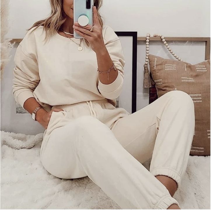 Ensemble de survêtement femme doux polaire confort