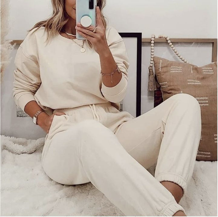 Ensemble de survêtement femme doux polaire confort