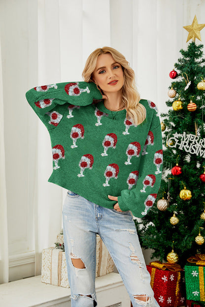 Robe de Noël Chaude à Manches Bouffantes