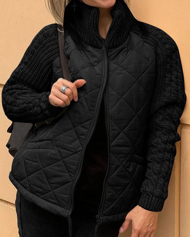 Cardigan zippé confortable et moderne