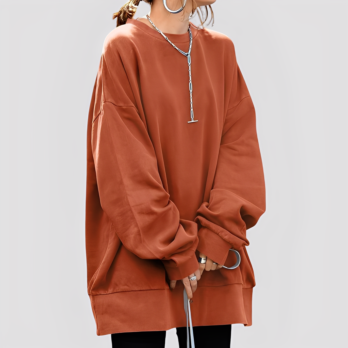 Pull ample moderne et chic pour femme