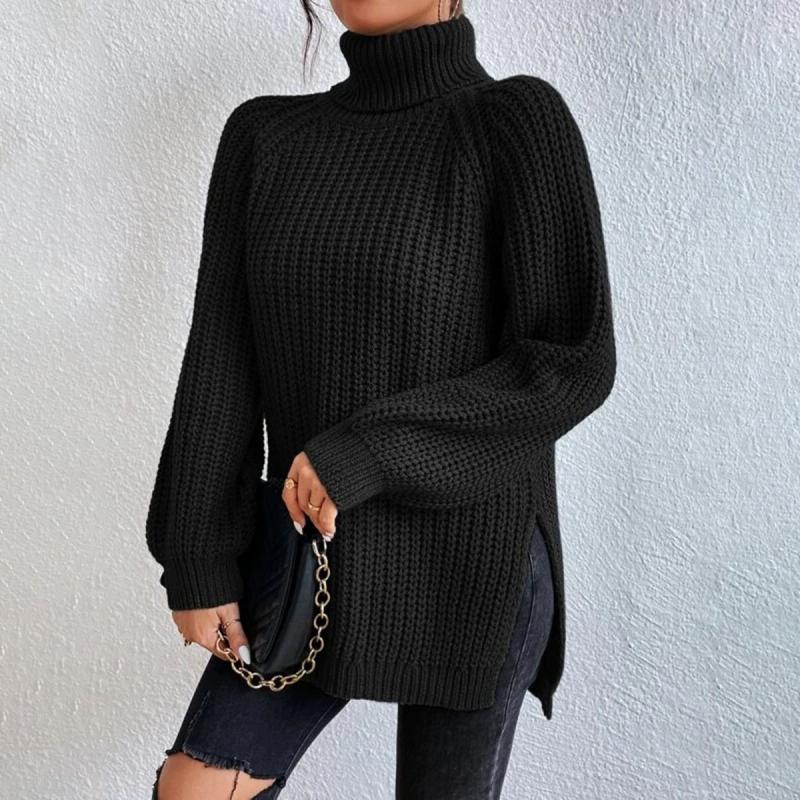 Stylische Rollkragenpullover Damen Elegant - IdealeKleiden