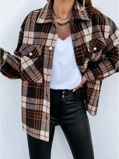 Große Flanell-Shirtjacke Karo Übergröße - IdealeKleiden