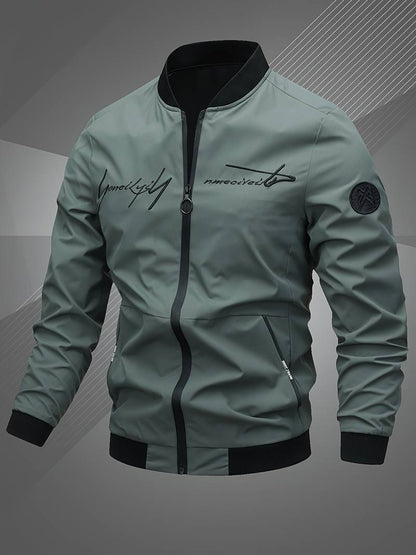 Veste de loisirs moderne pour homme avec broderie