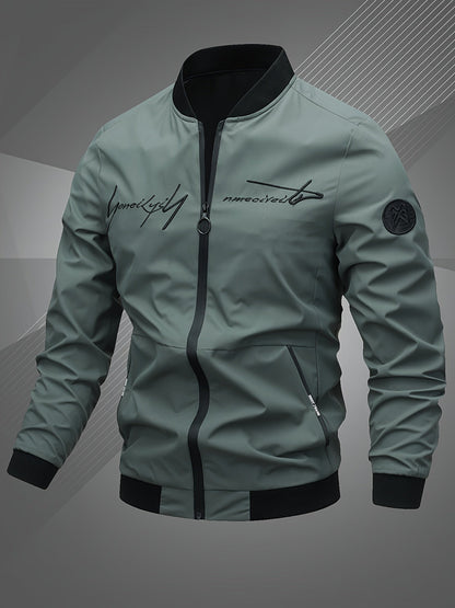 Bomber blouson homme élégant avec broderie monogramme