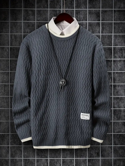 Pull décontracté homme coupe relaxed