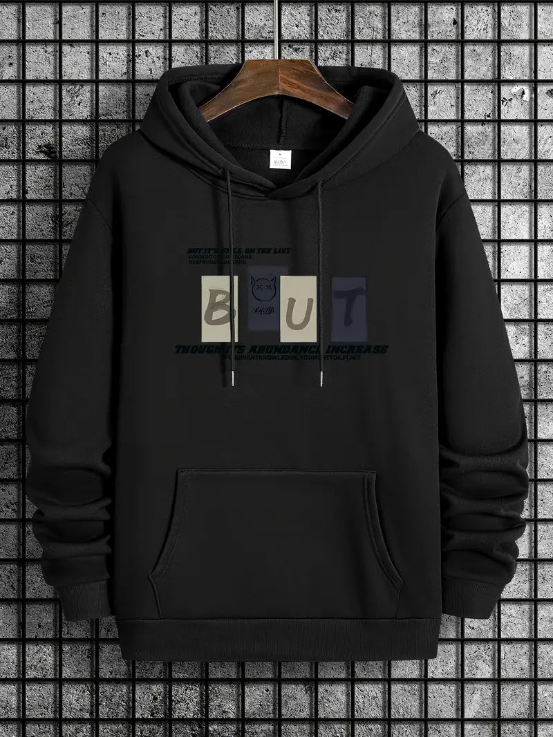 Garrett – Sweat à capuche imprimé graphique pour homme