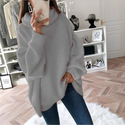 Pull en tricot pour femme Coupe ample et confortable
