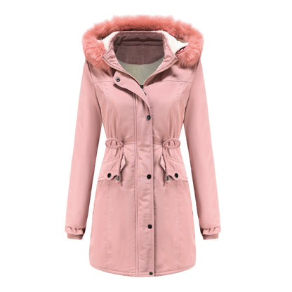 Veste d'extérieur femme chaude fonctionnelle à capuche
