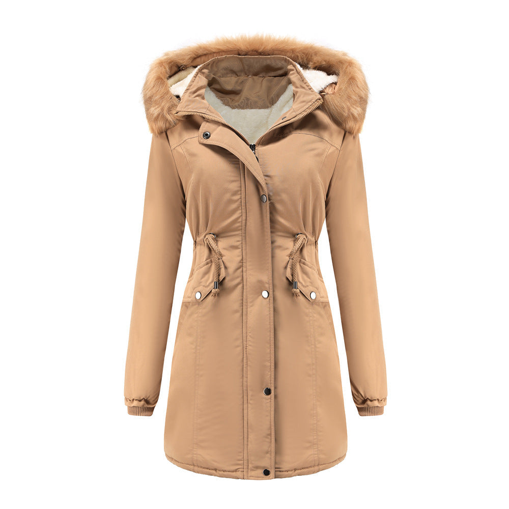 Veste d'extérieur femme chaude fonctionnelle à capuche