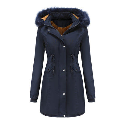 Veste d'extérieur femme chaude fonctionnelle à capuche