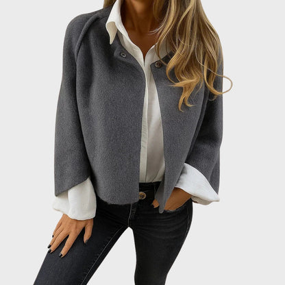 Manteau court élégant femme chaud