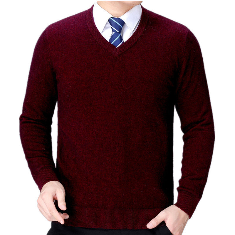 Pull en tricot homme coton doux confortable
