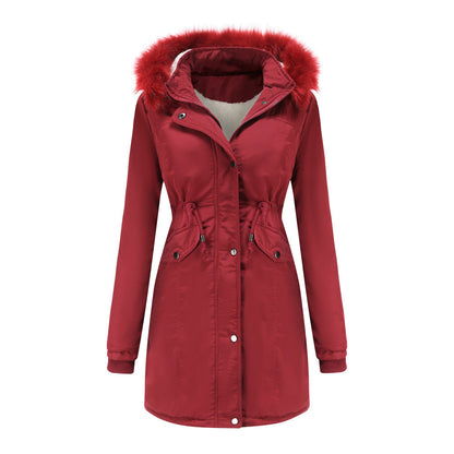 Veste d'extérieur femme chaude fonctionnelle à capuche