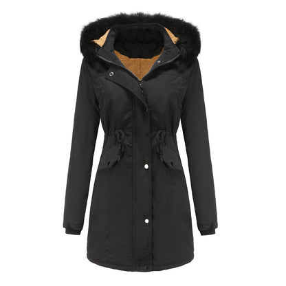 Veste d'extérieur femme chaude fonctionnelle à capuche