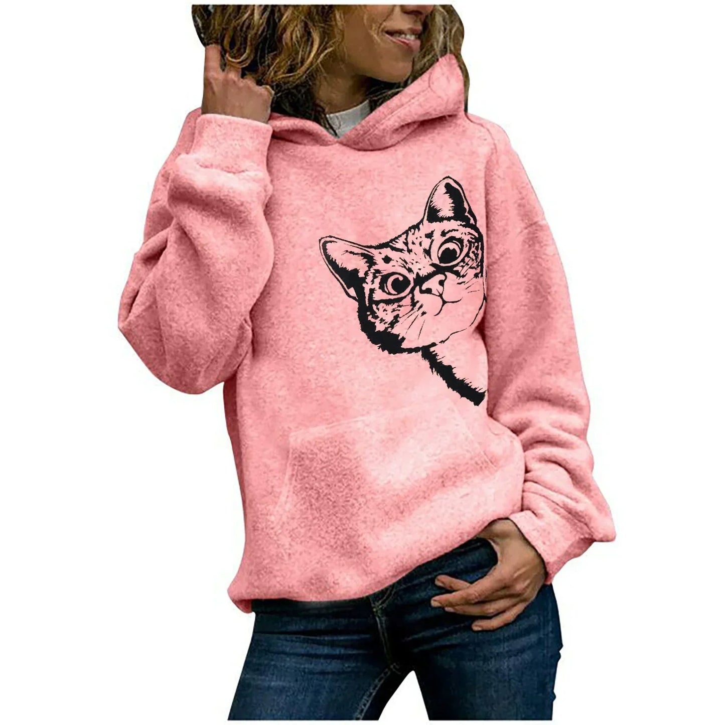 Sweat-shirt à capuche Grande taille Confortable
