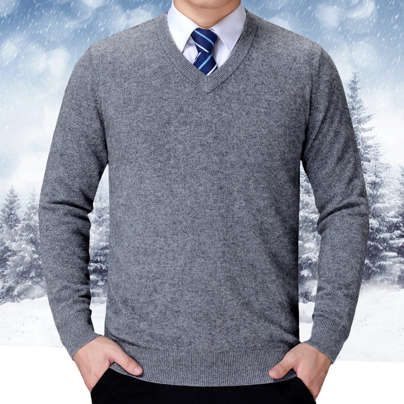 Pull en tricot homme coton doux confortable