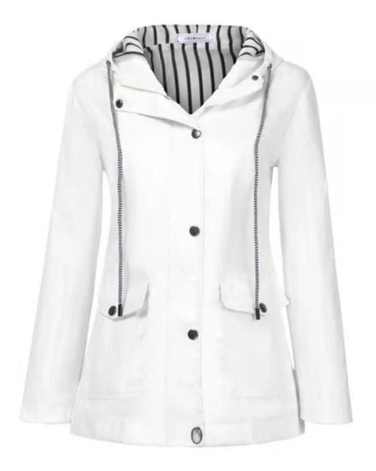 Veste d'extérieur imperméable et coupe-vent pour femme