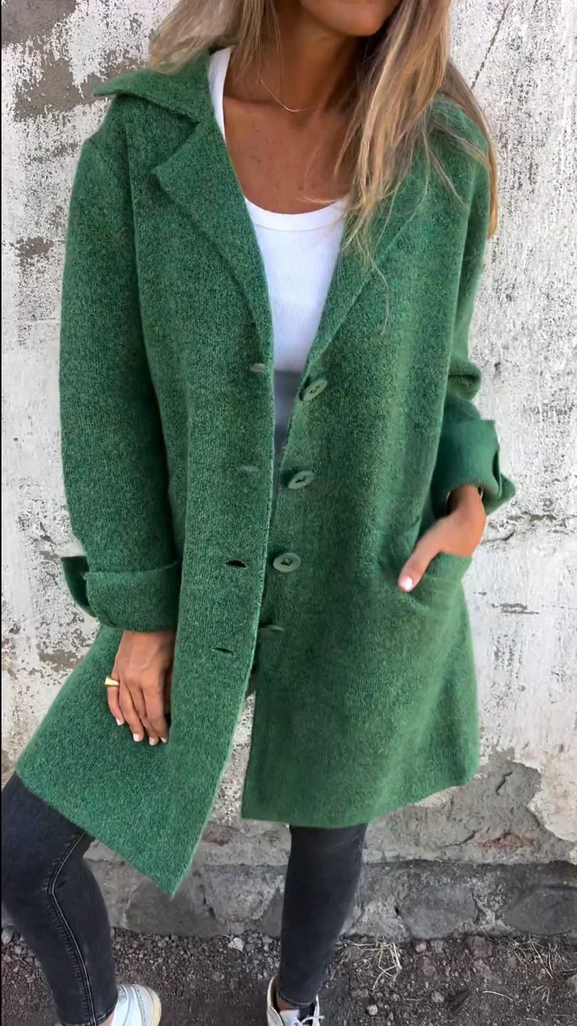Manteau en laine Femme Classique Élégant Chaud