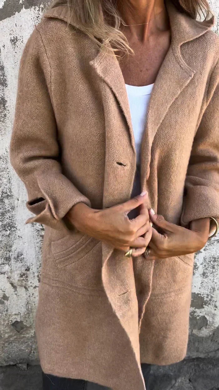 Manteau imperméable femme, style col revers