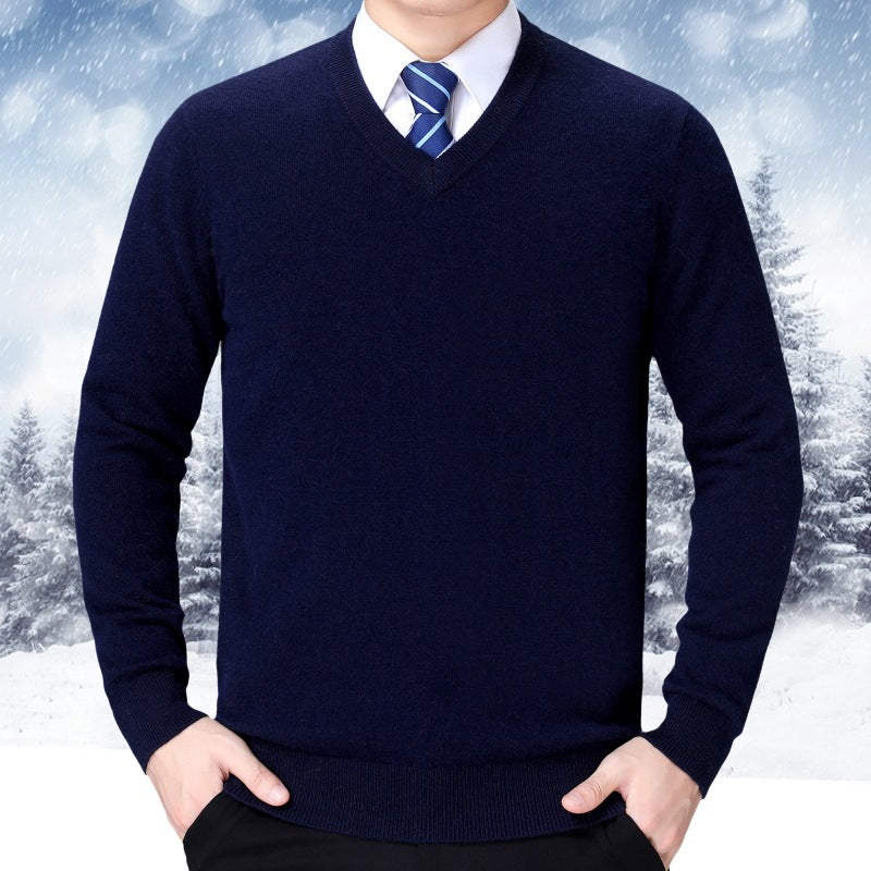 Pull en tricot homme coton doux confortable