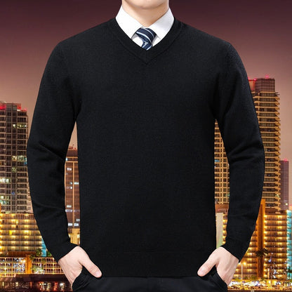 Pull en tricot homme coton doux confortable