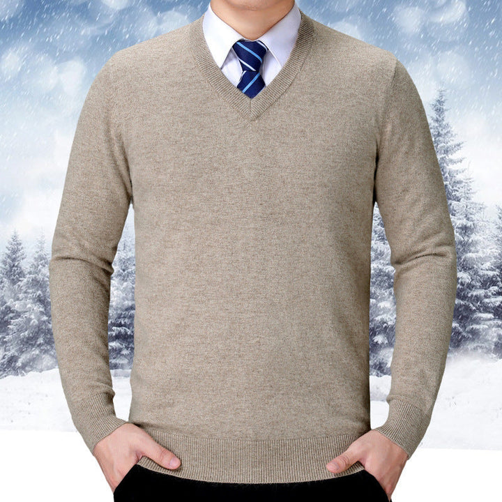Pull en tricot homme coton doux confortable