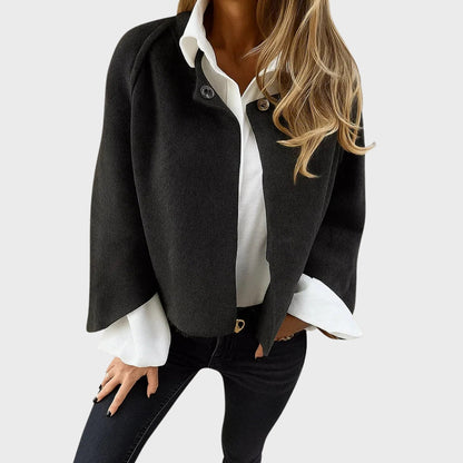 Manteau court élégant femme chaud
