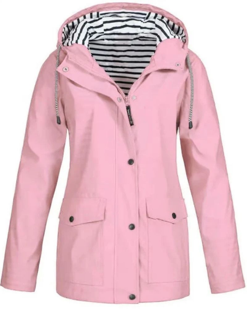 Veste d'extérieur imperméable et coupe-vent pour femme