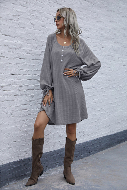 Robe pull gaufrée femme Confortable Élégante