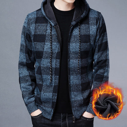 Veste molletonnée homme chaude mélange de laine confortable