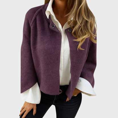 Manteau court élégant femme chaud