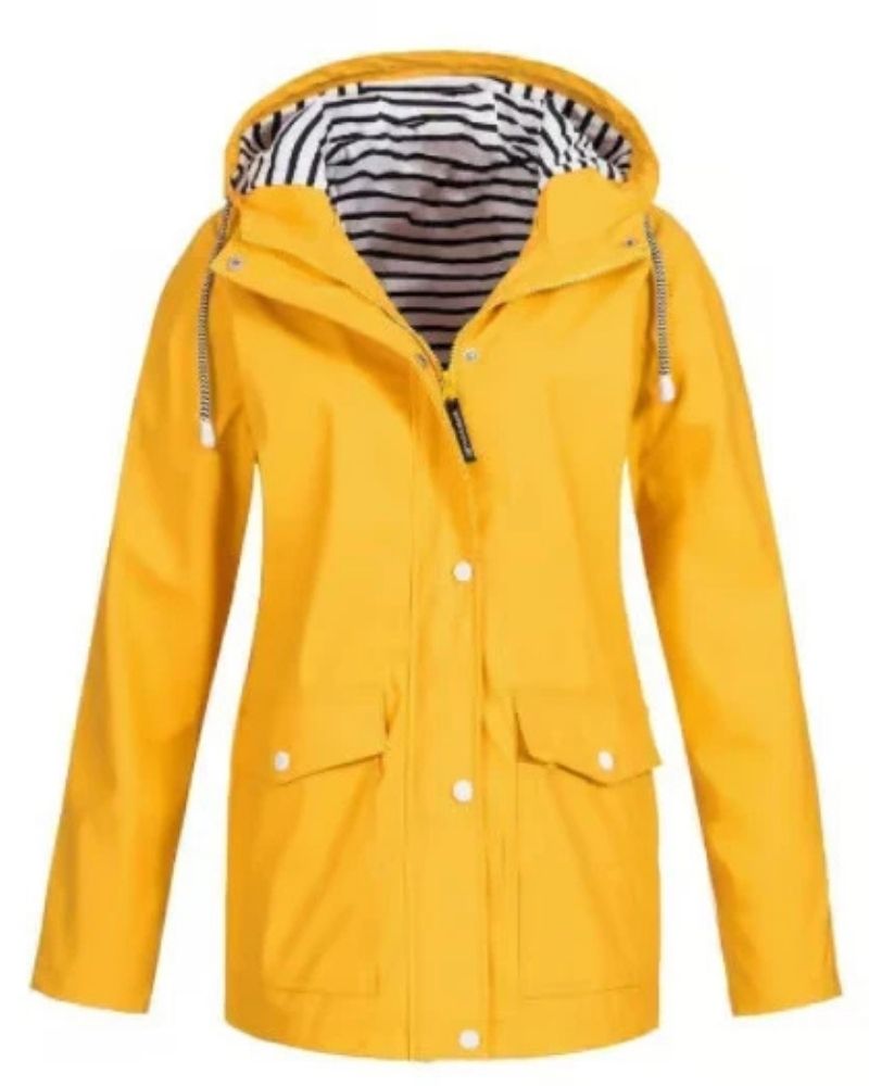Veste d'extérieur imperméable et coupe-vent pour femme