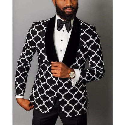 Veste de costume homme élégante à motifs