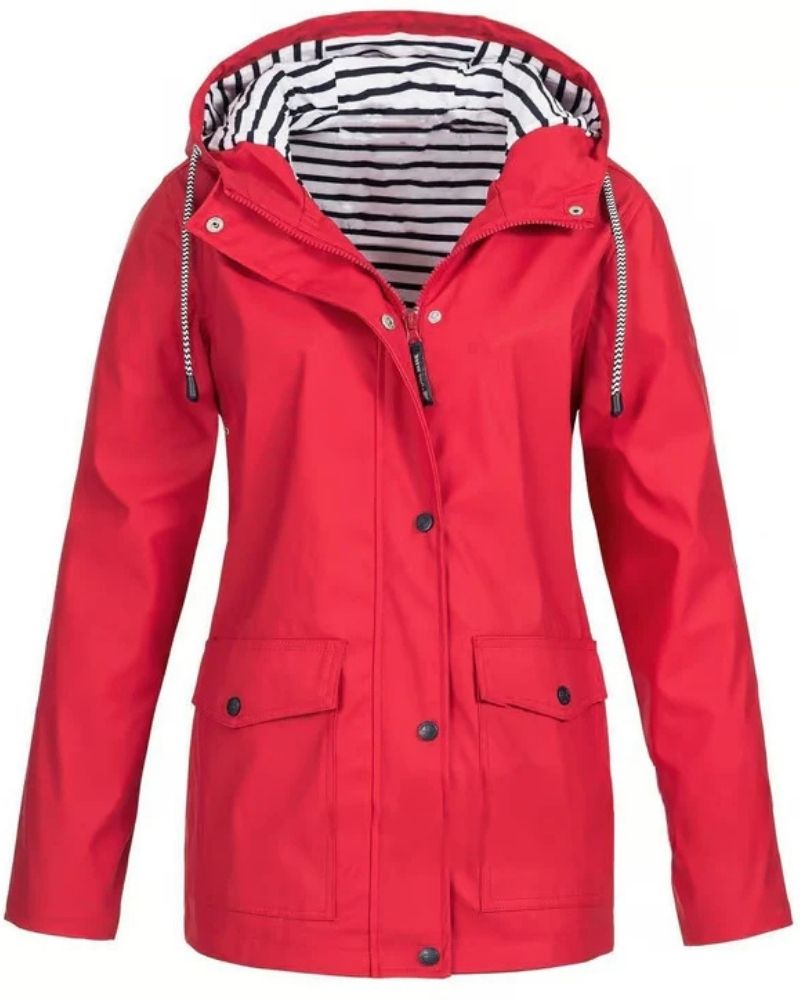 Veste d'extérieur imperméable et coupe-vent pour femme