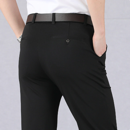 Pantalons homme élégants extensibles, longueur standard