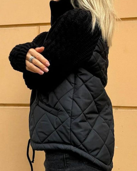 Bequeme Strickjacke Mit Reißverschluss Modern - IdealeKleiden