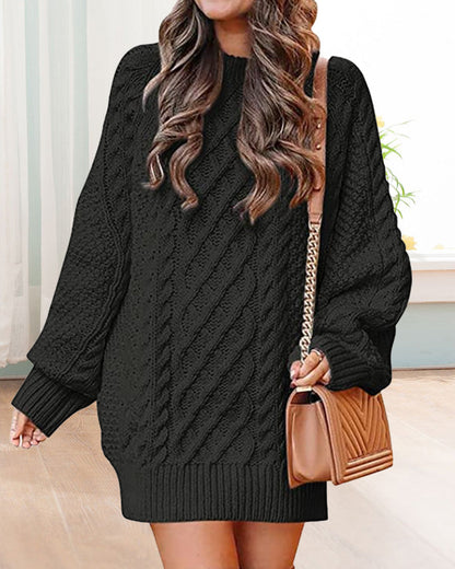 Pull Classique Confortable Manches Longues Uni
