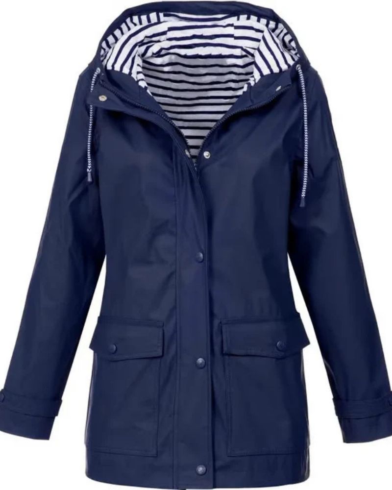 Veste d'extérieur imperméable et coupe-vent pour femme