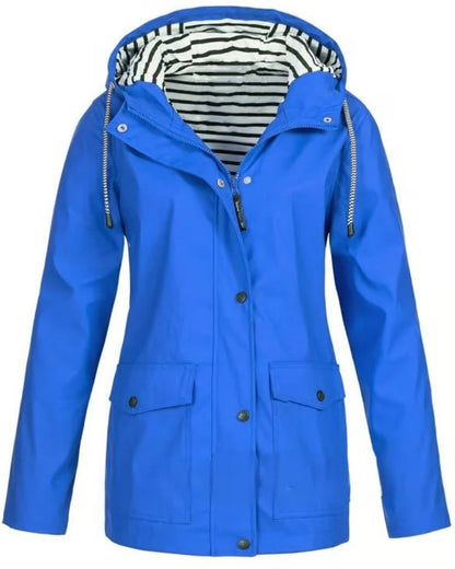 Veste d'extérieur imperméable et coupe-vent pour femme
