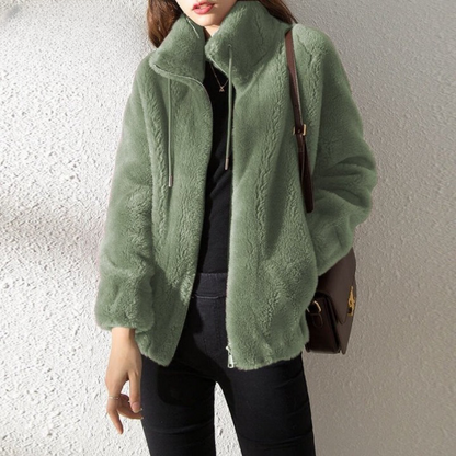 Veste double face mode avec fermeture éclair