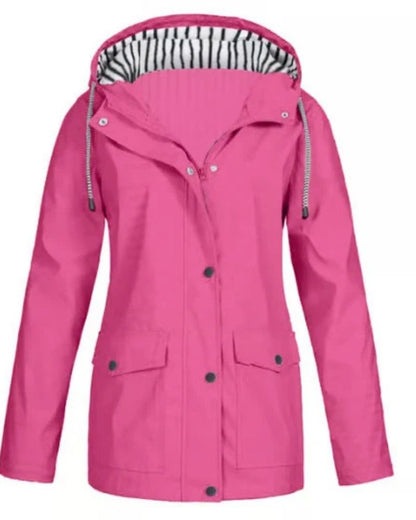 Veste d'extérieur imperméable et coupe-vent pour femme