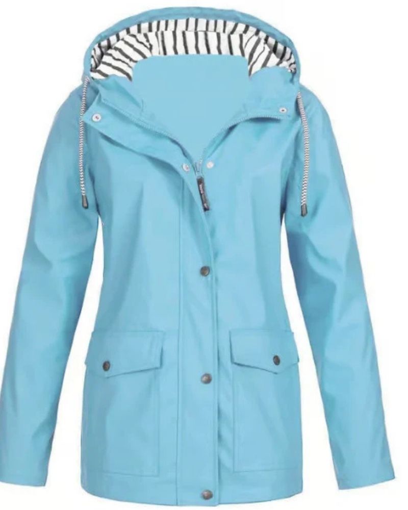 Veste d'extérieur imperméable et coupe-vent pour femme