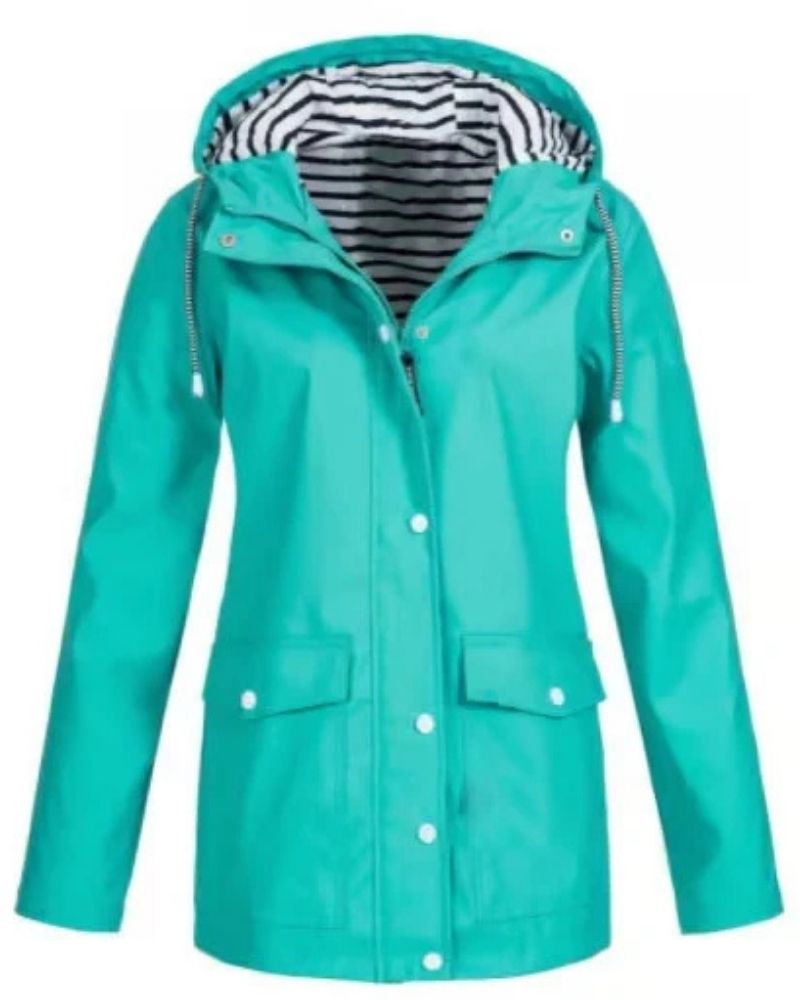 Veste d'extérieur imperméable et coupe-vent pour femme