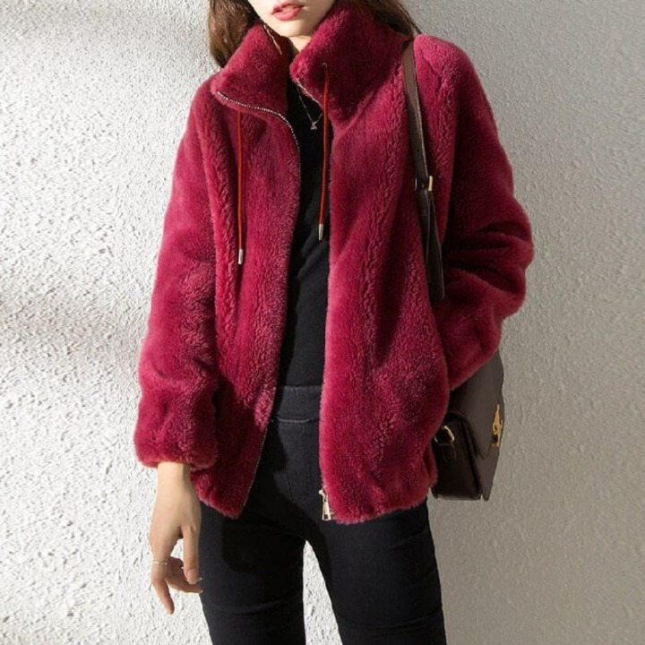 Veste double face mode avec fermeture éclair