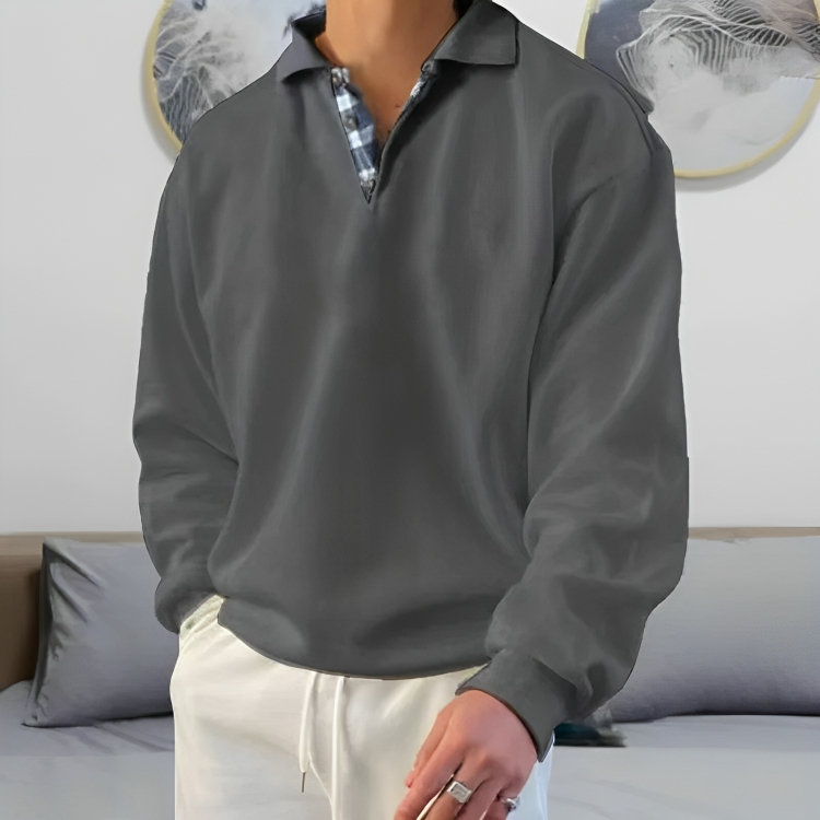Polo molletonné confortable décontracté