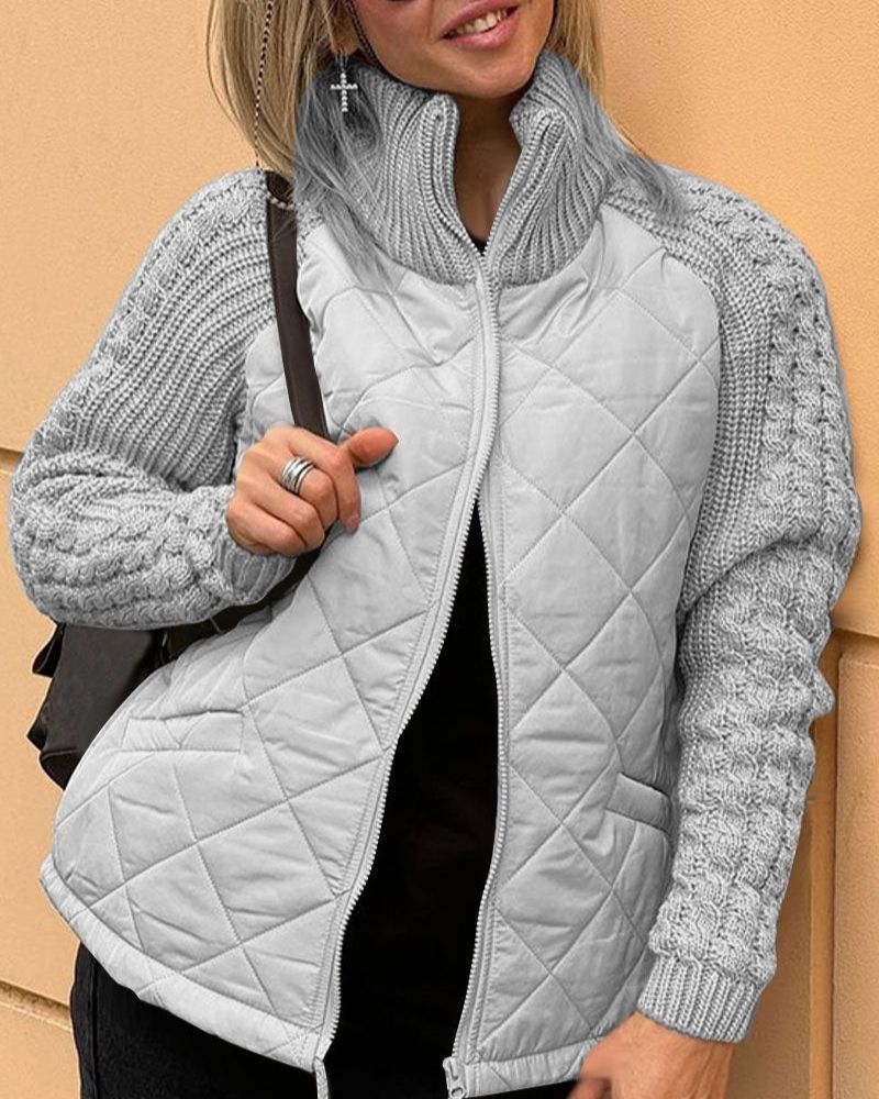 Cardigan zippé confortable et moderne