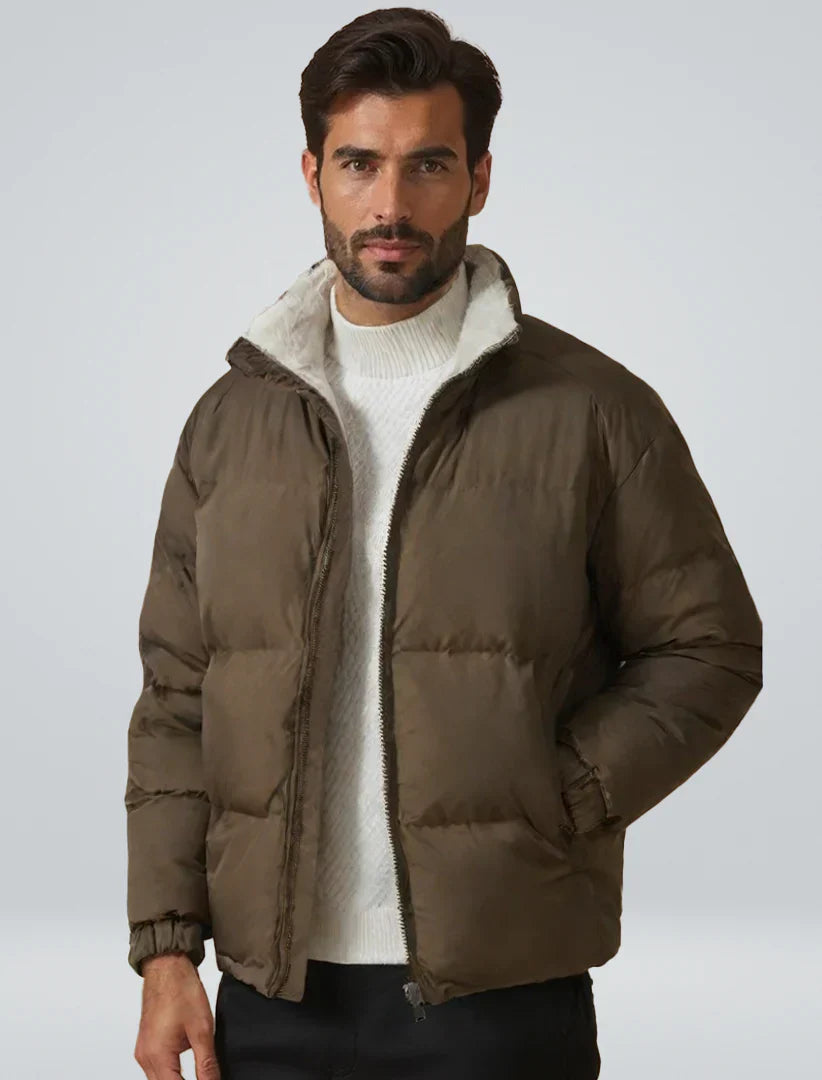 Herren Daunenjacke Warm Isoliert - IdealeKleiden
